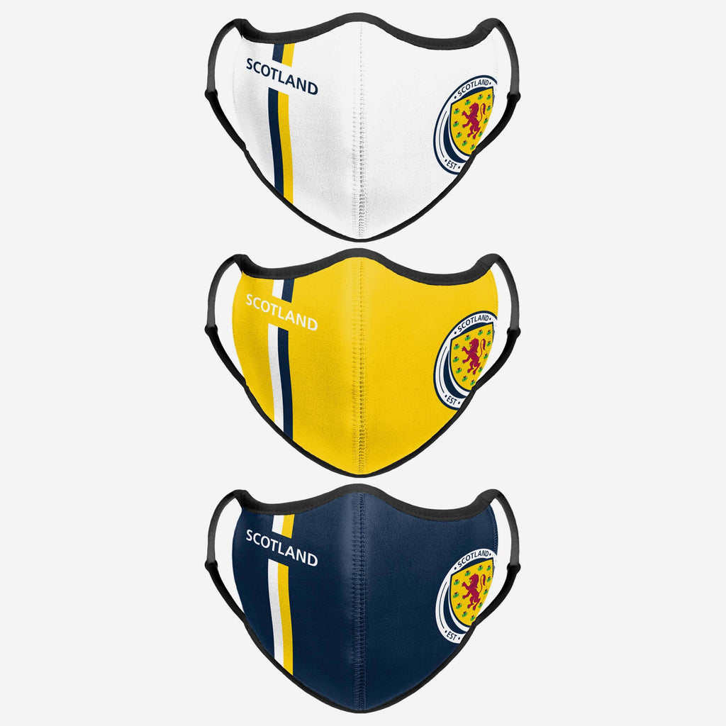 Scotland Sport 3 Pack Face Cover FOCO - FOCO.com | UK & IRE
