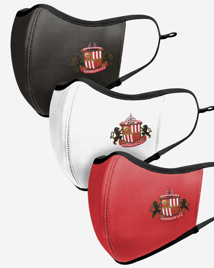 Sunderland AFC Sport 3 Pack Face Cover FOCO - FOCO.com | UK & IRE