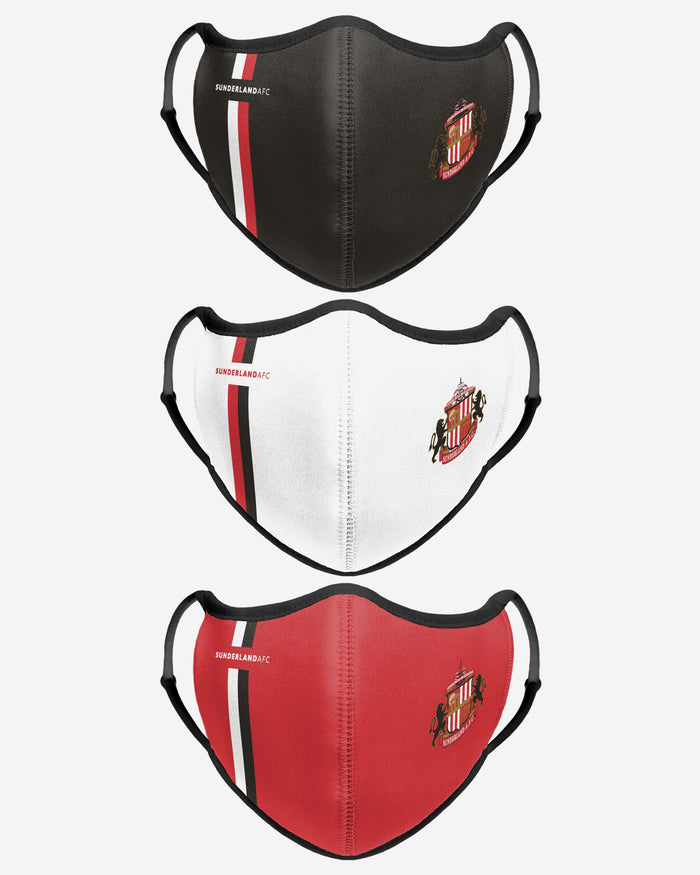 Sunderland AFC Sport 3 Pack Face Cover FOCO - FOCO.com | UK & IRE