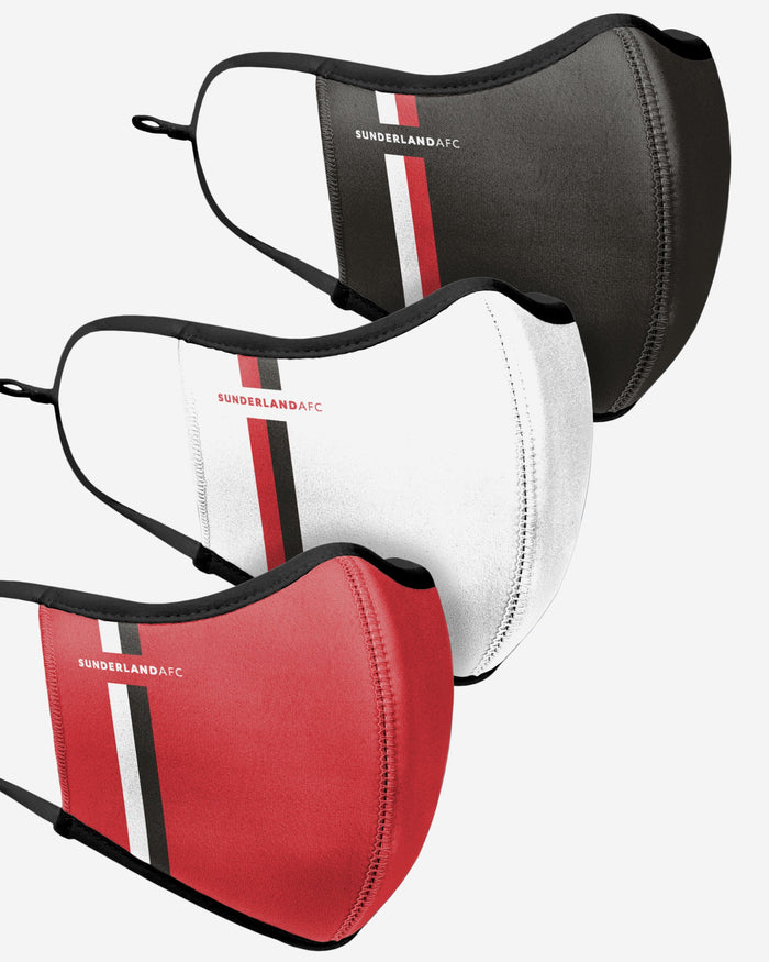 Sunderland AFC Sport 3 Pack Face Cover FOCO - FOCO.com | UK & IRE