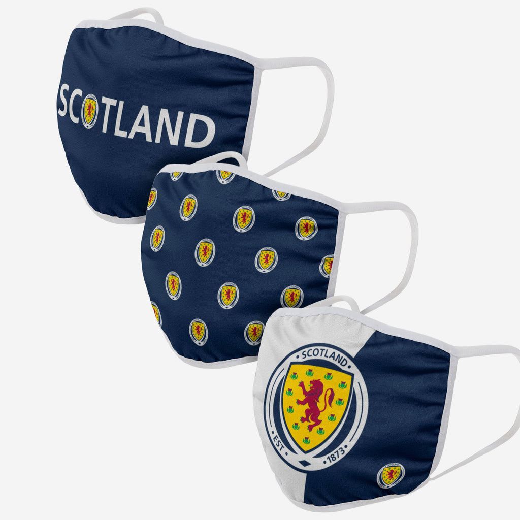 Scotland 3 Pack Face Cover FOCO Adult - FOCO.com | UK & IRE