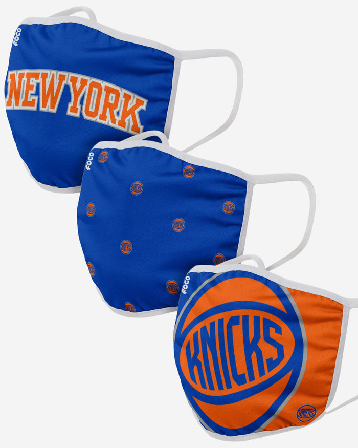 New York Knicks 3 Pack Face Cover FOCO - FOCO.com | UK & IRE