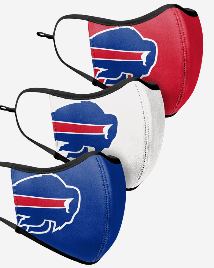 Buffalo Bills Sport 3 Pack Face Cover FOCO - FOCO.com | UK & IRE