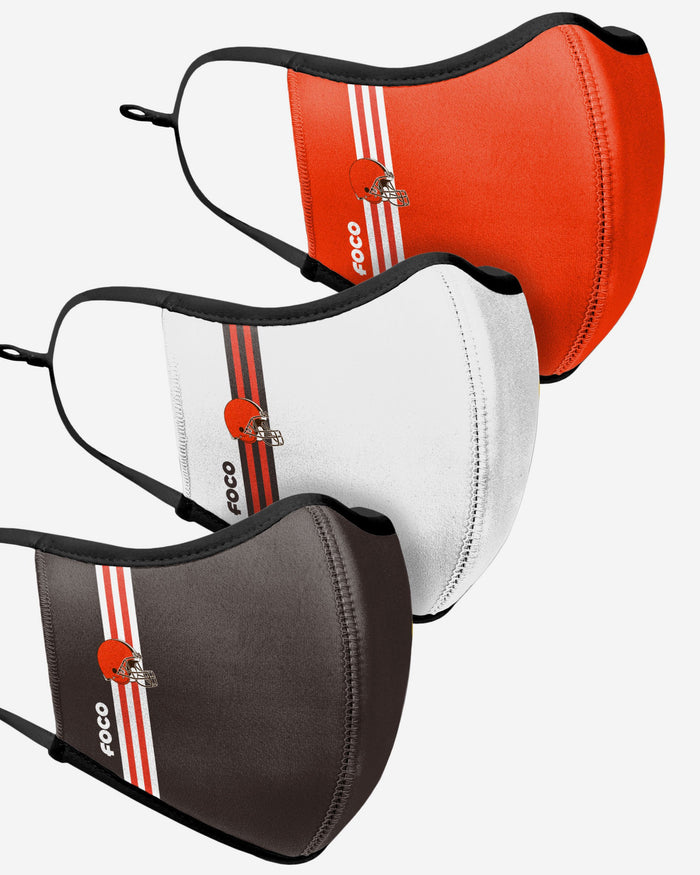 Cleveland Browns Sport 3 Pack Face Cover FOCO - FOCO.com | UK & IRE
