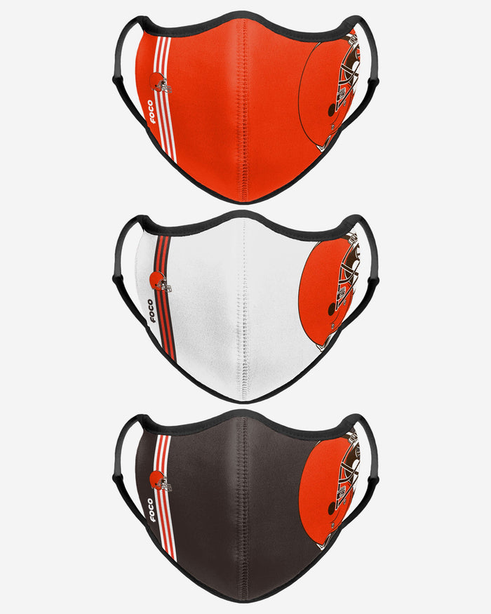 Cleveland Browns Sport 3 Pack Face Cover FOCO - FOCO.com | UK & IRE