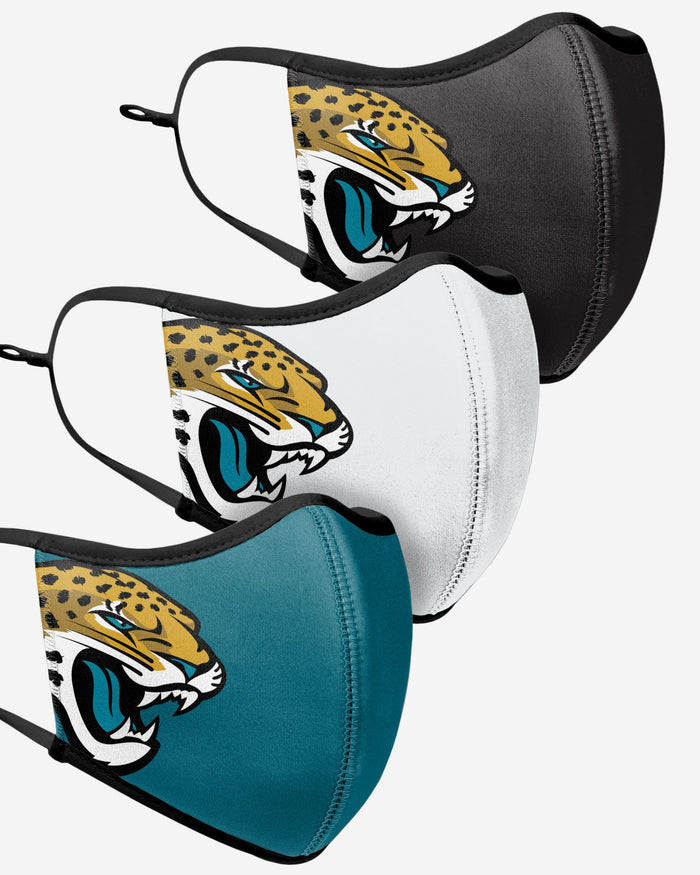 Jacksonville Jaguars Sport 3 Pack Face Cover FOCO - FOCO.com | UK & IRE