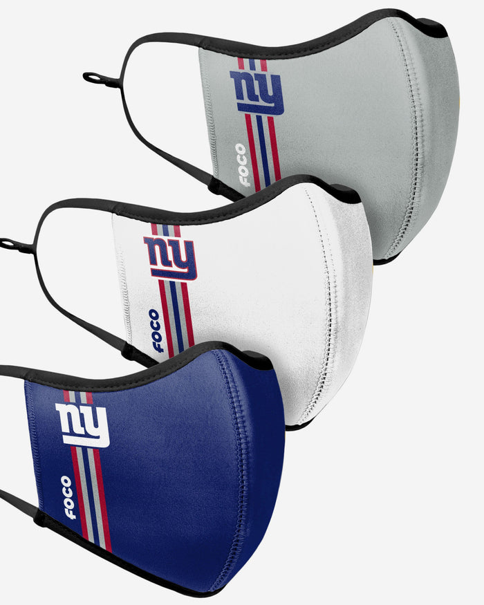 New York Giants Sport 3 Pack Face Cover FOCO - FOCO.com | UK & IRE