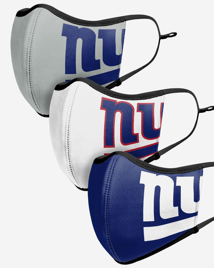 New York Giants Sport 3 Pack Face Cover FOCO - FOCO.com | UK & IRE