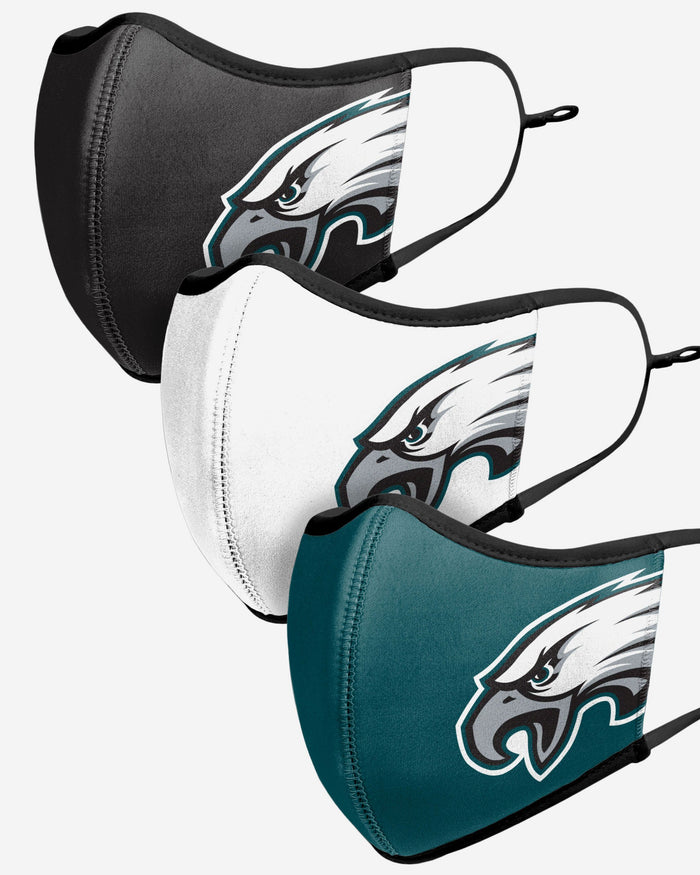 Philadelphia Eagles Sport 3 Pack Face Cover FOCO - FOCO.com | UK & IRE