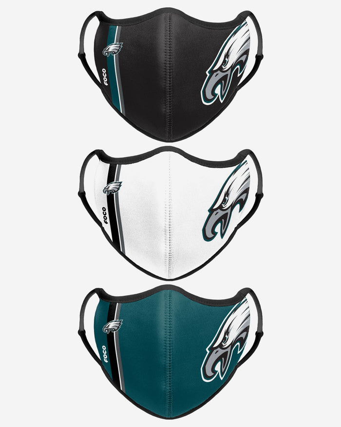 Philadelphia Eagles Sport 3 Pack Face Cover FOCO - FOCO.com | UK & IRE