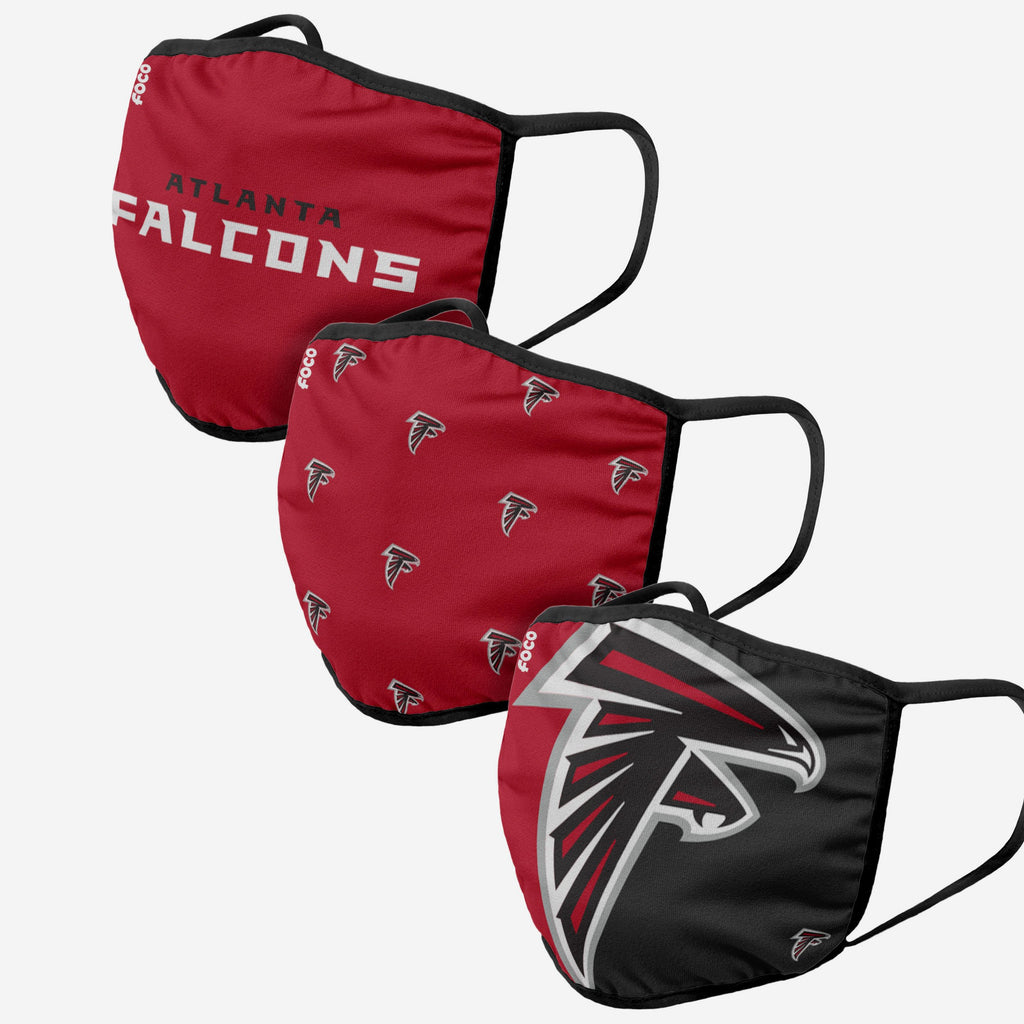 Atlanta Falcons 3 Pack Face Cover FOCO - FOCO.com | UK & IRE