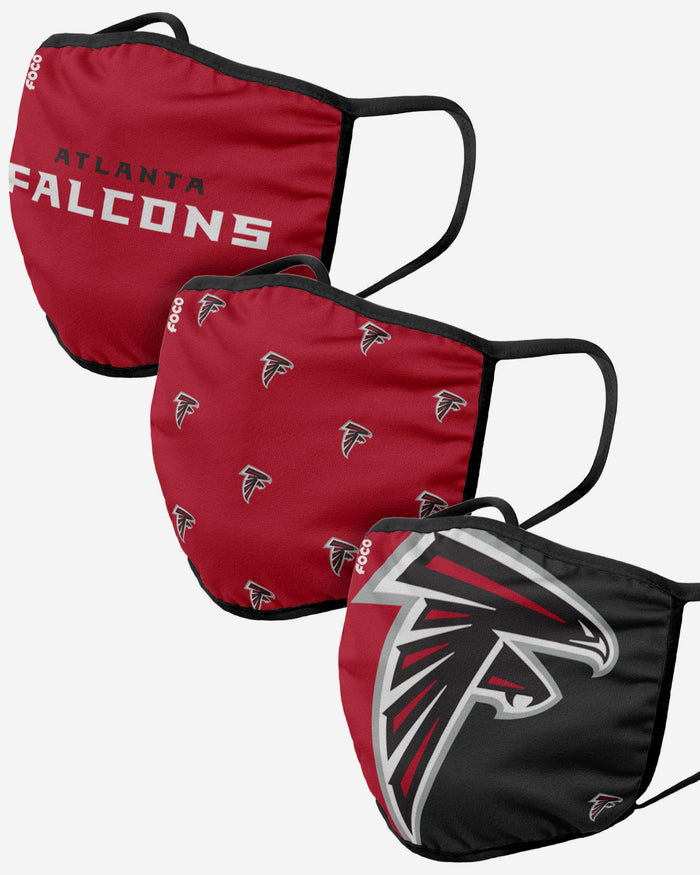 Atlanta Falcons 3 Pack Face Cover FOCO - FOCO.com | UK & IRE
