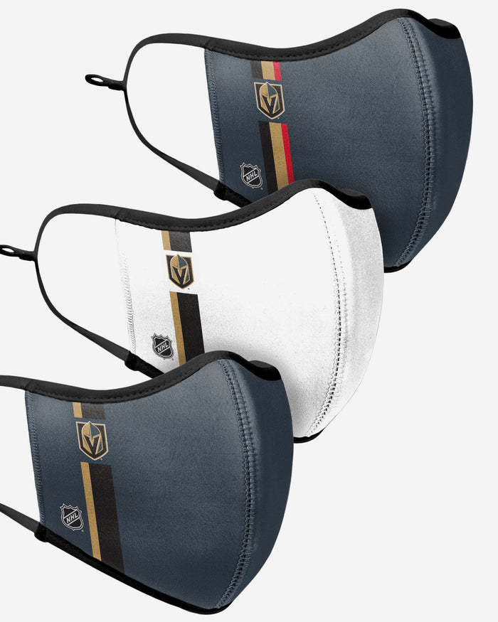 Vegas Golden Knights Sport 3 Pack Face Cover FOCO - FOCO.com | UK & IRE