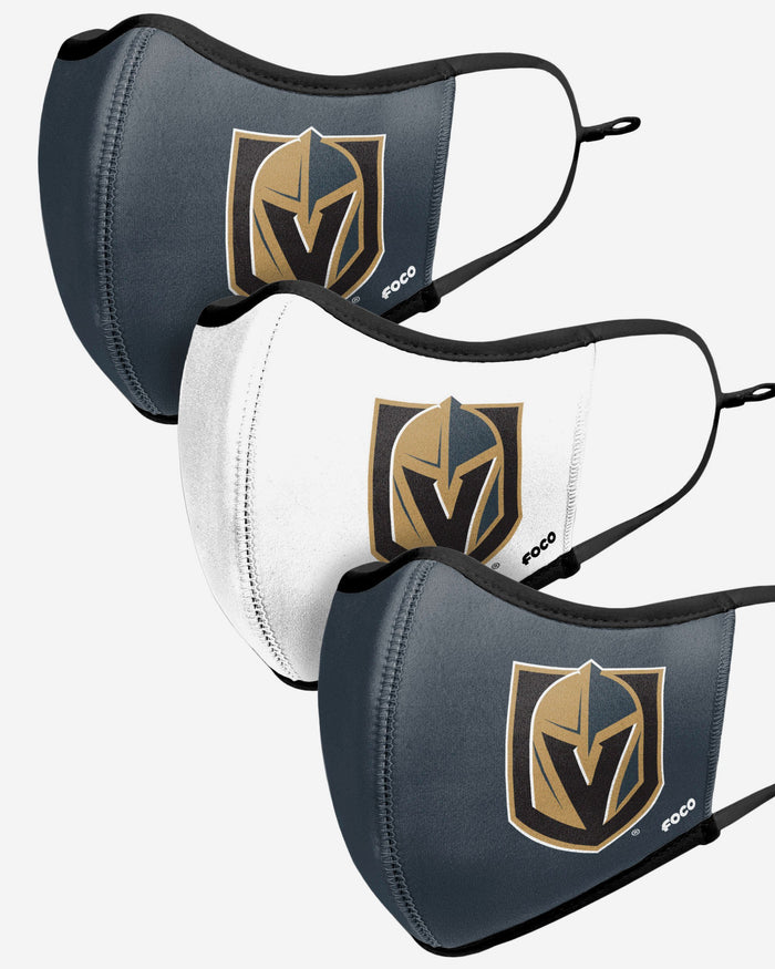 Vegas Golden Knights Sport 3 Pack Face Cover FOCO - FOCO.com | UK & IRE
