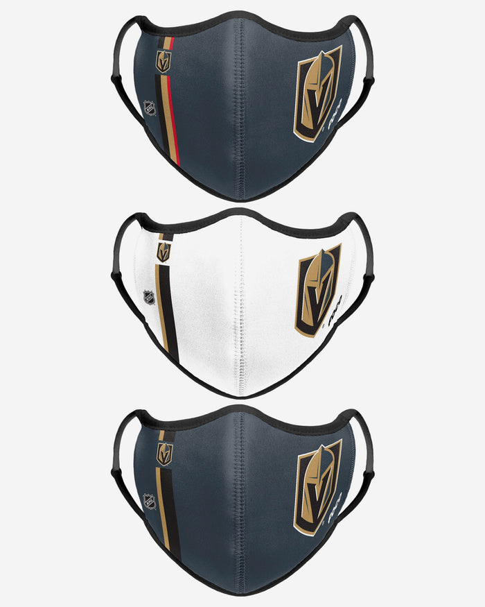 Vegas Golden Knights Sport 3 Pack Face Cover FOCO - FOCO.com | UK & IRE