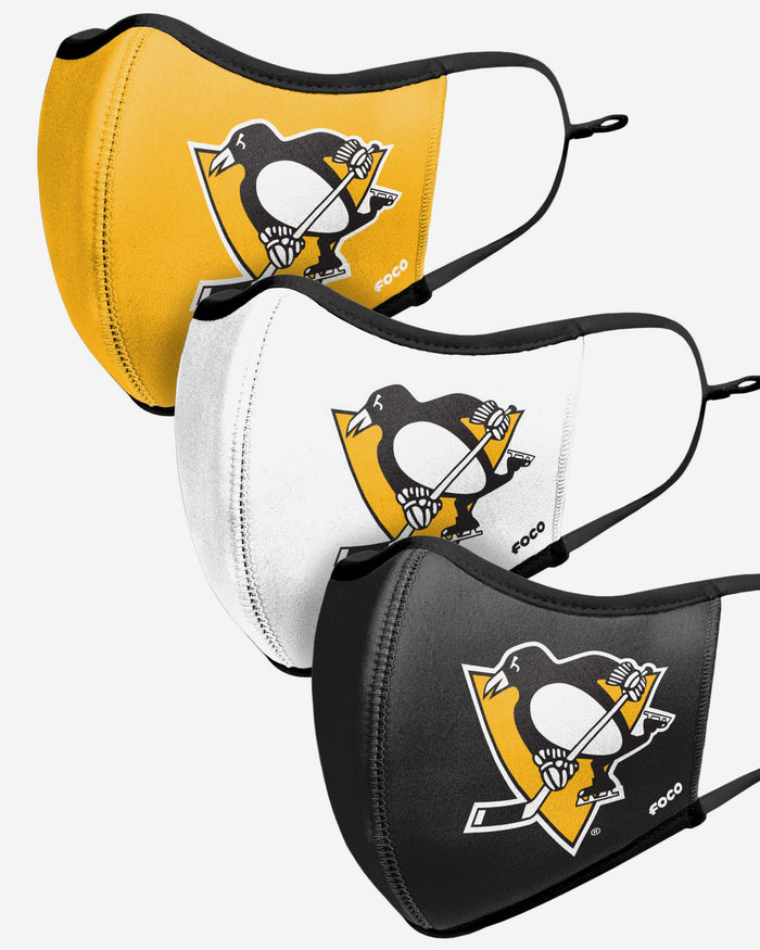 Pittsburgh Penguins Sport 3 Pack Face Cover FOCO - FOCO.com | UK & IRE