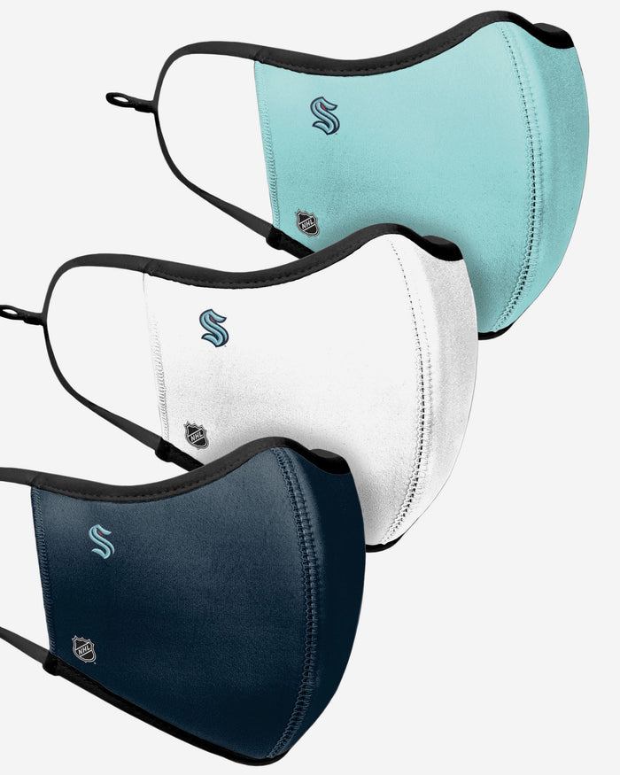 Seattle Kraken Sport 3 Pack Face Cover FOCO - FOCO.com | UK & IRE
