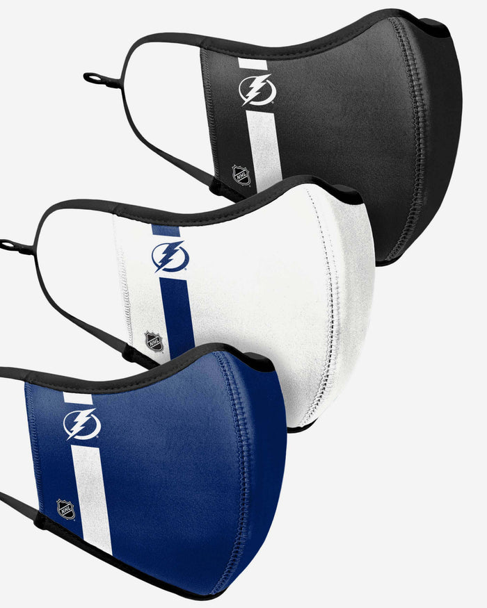 Tampa Bay Lightning Sport 3 Pack Face Cover FOCO - FOCO.com | UK & IRE