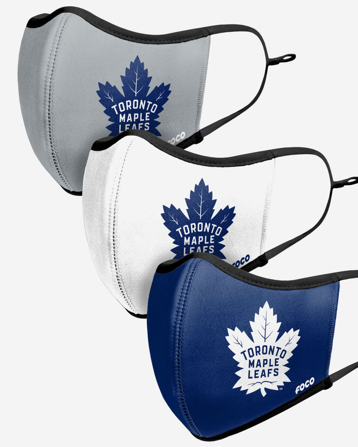 Toronto Maple Leafs Sport 3 Pack Face Cover FOCO - FOCO.com | UK & IRE