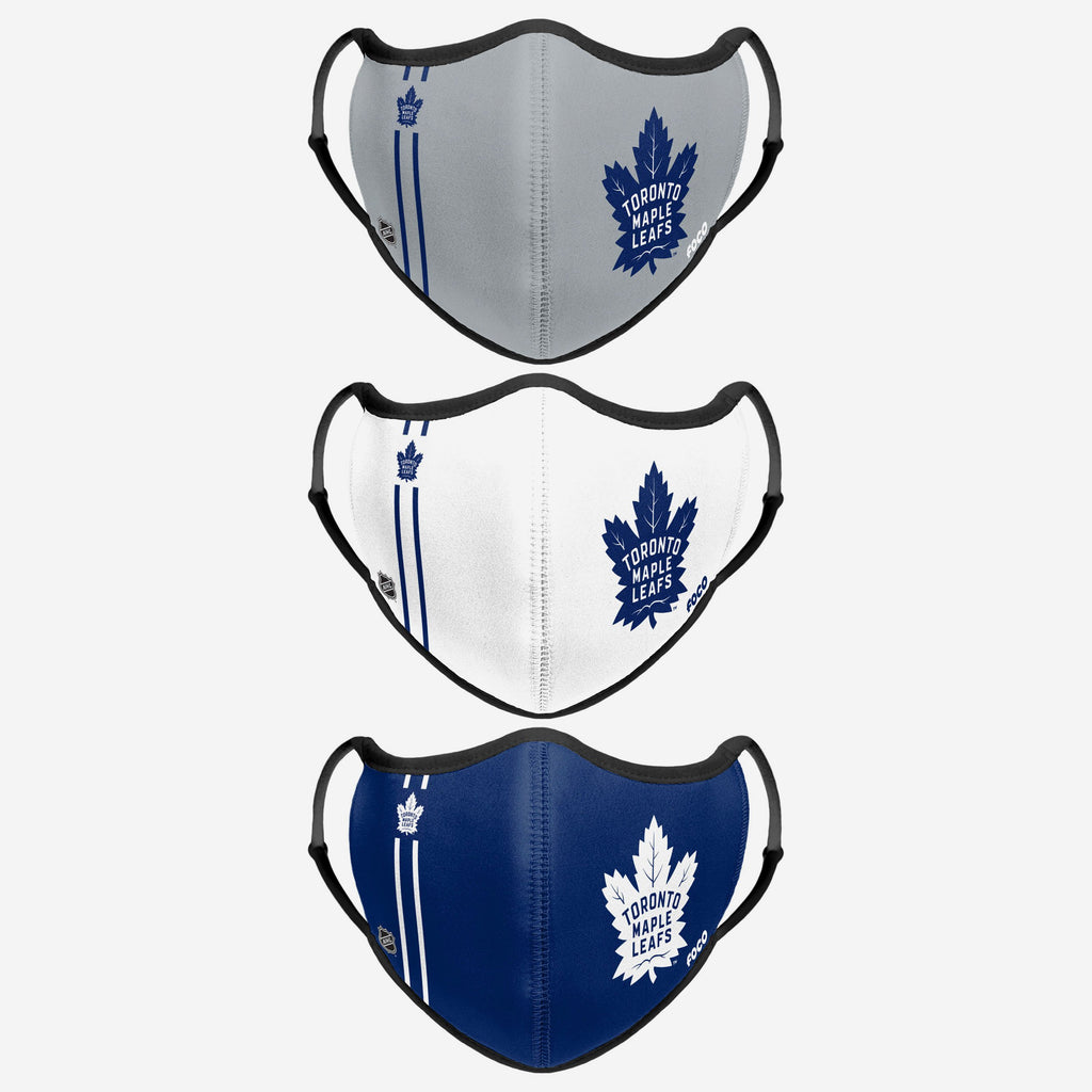 Toronto Maple Leafs Sport 3 Pack Face Cover FOCO - FOCO.com | UK & IRE