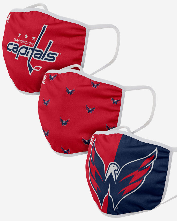 Washington Capitals 3 Pack Face Cover FOCO - FOCO.com | UK & IRE