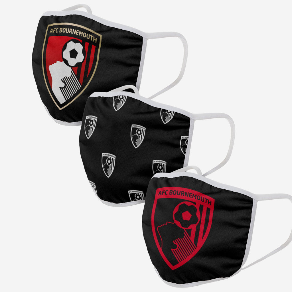 AFC Bournemouth 3 Pack Face Cover FOCO - FOCO.com | UK & IRE