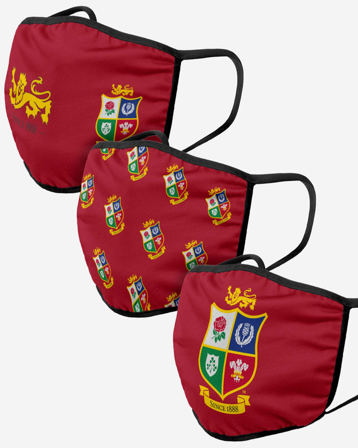 British & Irish Lions 3 Pack Face Cover FOCO - FOCO.com | UK & IRE