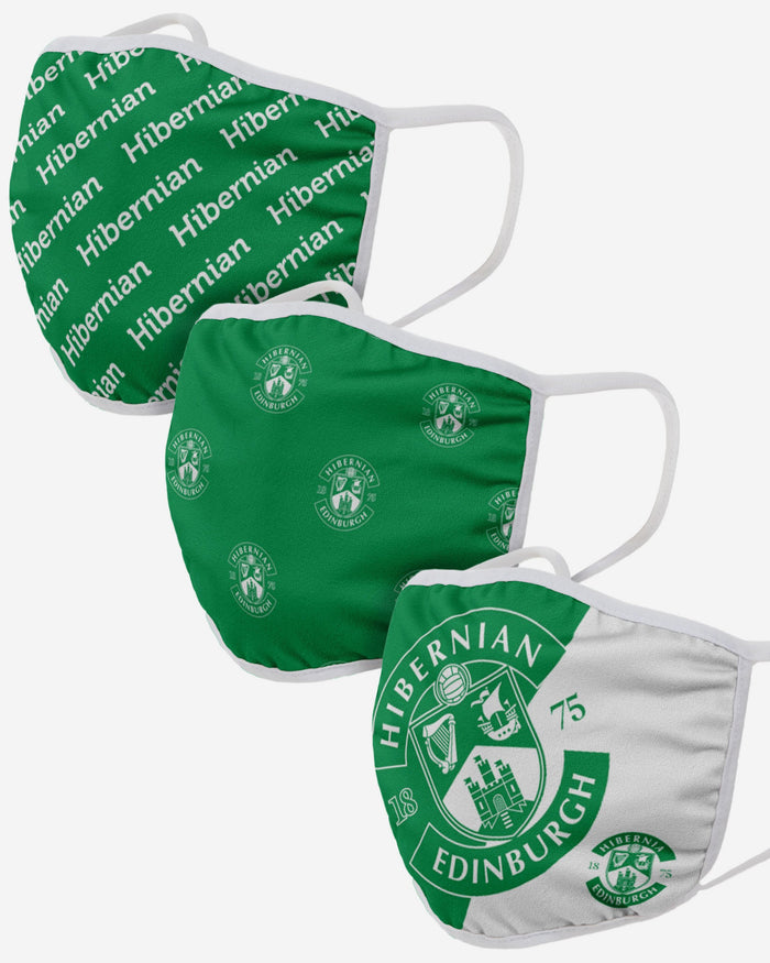 Hibernian FC 3 Pack Face Cover FOCO - FOCO.com | UK & IRE