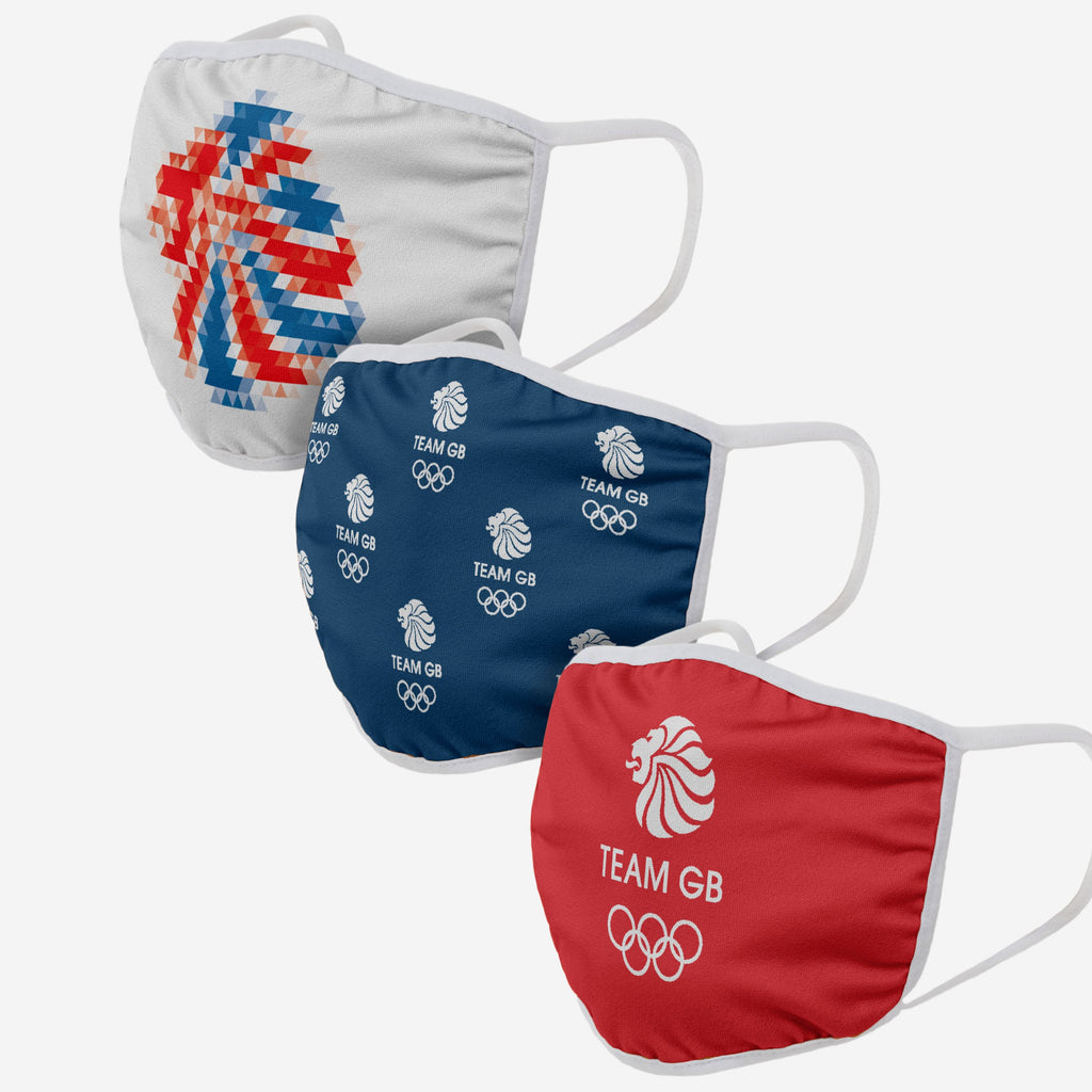 Team GB 3 Pack Team Face Cover FOCO - FOCO.com | UK & IRE