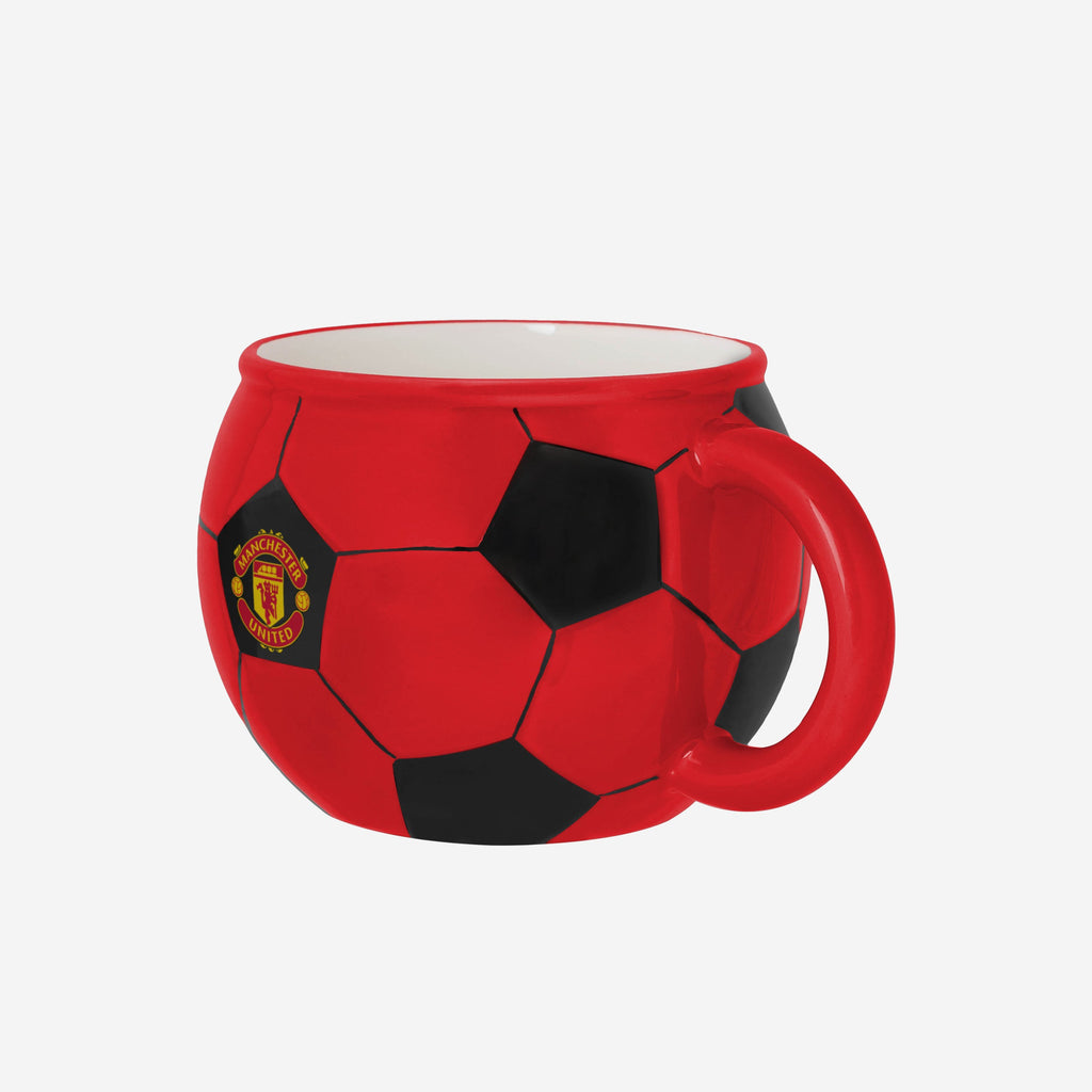 Mug Officiel Manchester United FC - Noir Brillant, 38 Cl (13 Oz), Licence Officielle - Cadeau Pour Supporter