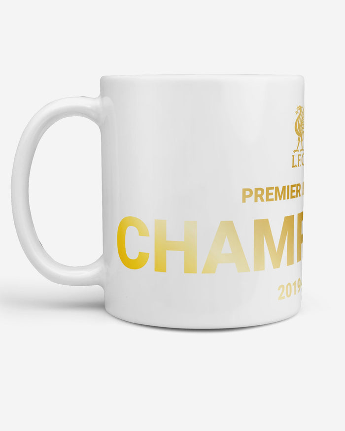 Liverpool FC Champions Gold On White Jumbo Mug FOCO - FOCO.com | UK & IRE