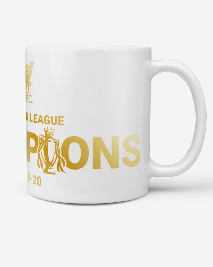 Liverpool FC Champions Gold On White Jumbo Mug FOCO - FOCO.com | UK & IRE