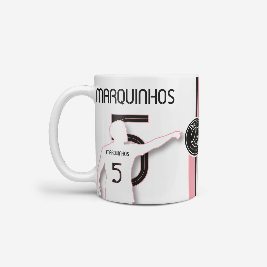 Marquinhos Paris Saint-Germain FC Silhouette Mug FOCO - FOCO.com | UK & IRE