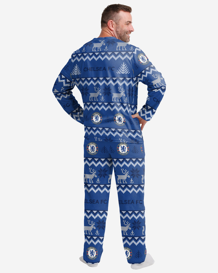 Chelsea FC Mens Ugly Pattern Family Holiday Pyjamas FOCO - FOCO.com | UK & IRE
