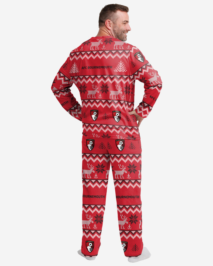 AFC Bournemouth Mens Ugly Pattern Family Holiday Pyjamas FOCO - FOCO.com | UK & IRE