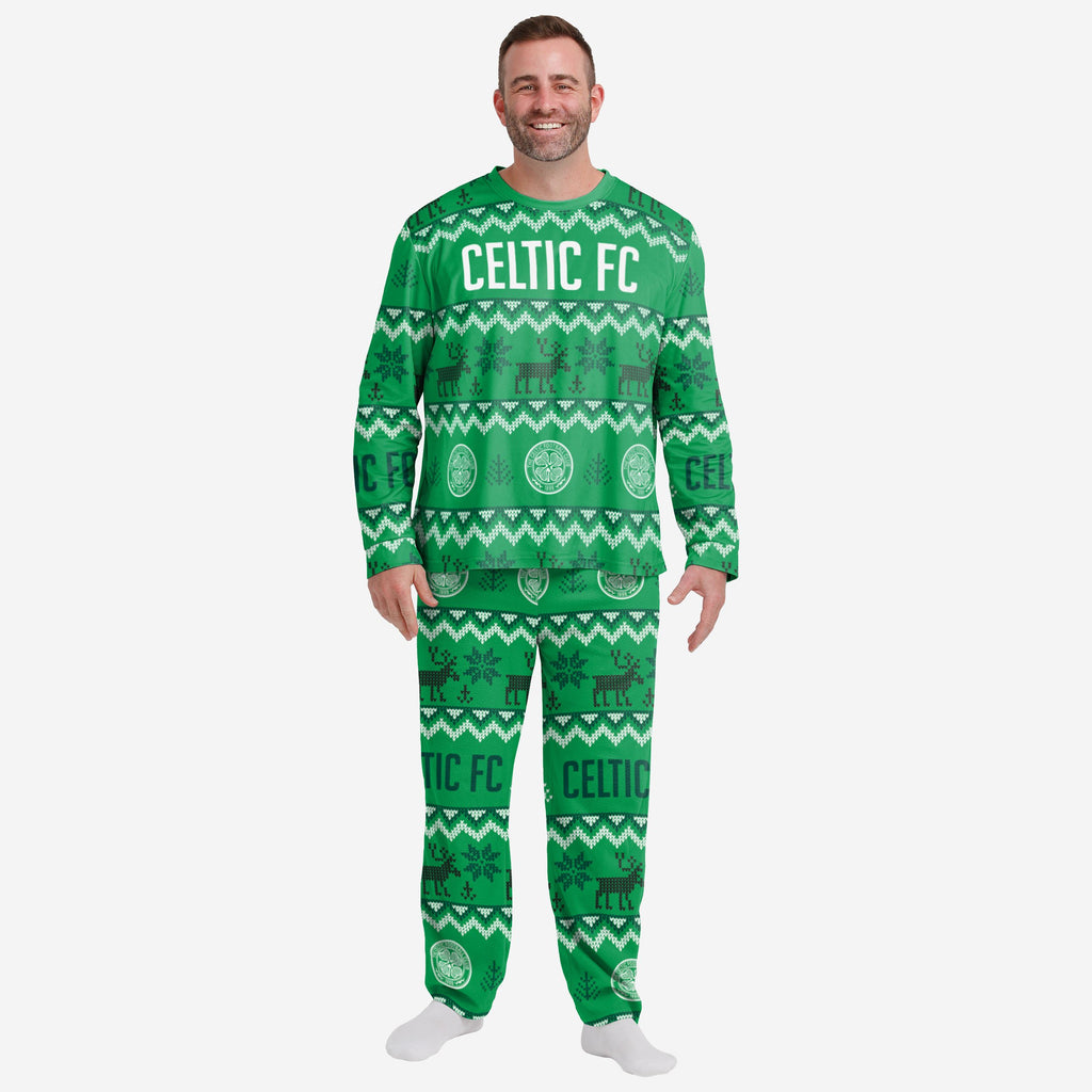 Celtic FC Mens Ugly Pattern Family Holiday Pyjamas FOCO S - FOCO.com | UK & IRE
