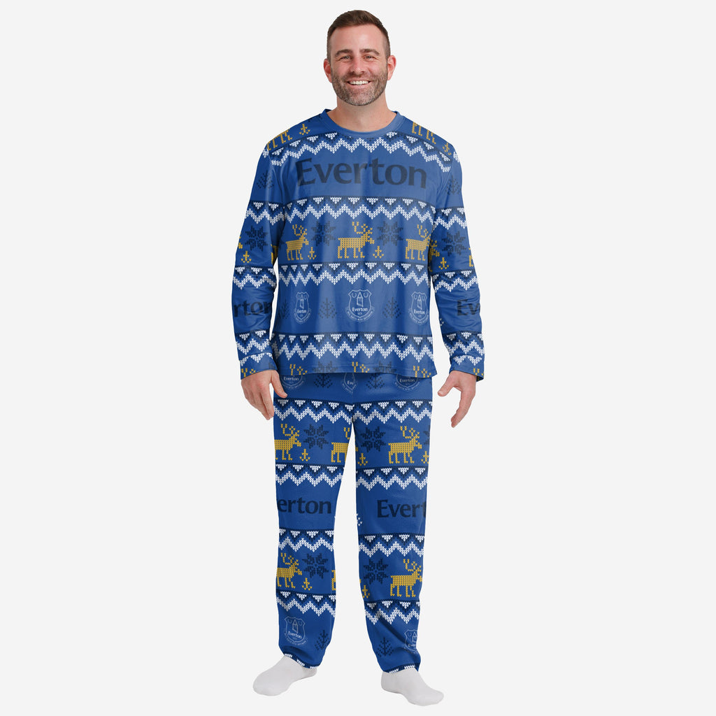 Everton FC Mens Ugly Pattern Family Holiday Pyjamas FOCO UK everton-fc-mens-ugly-pattern-family-holiday-pyjamas-foco-uk