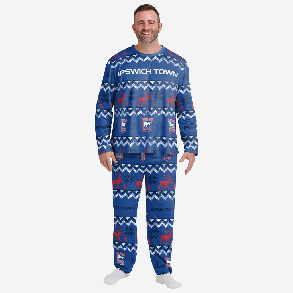 Ipswich Town FC Mens Ugly Pattern Family Holiday Pyjamas FOCO S - FOCO.com | UK & IRE