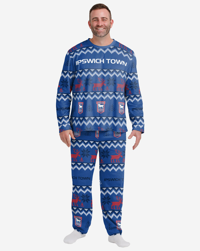 Ipswich Town FC Mens Ugly Pattern Family Holiday Pyjamas FOCO S - FOCO.com | UK & IRE