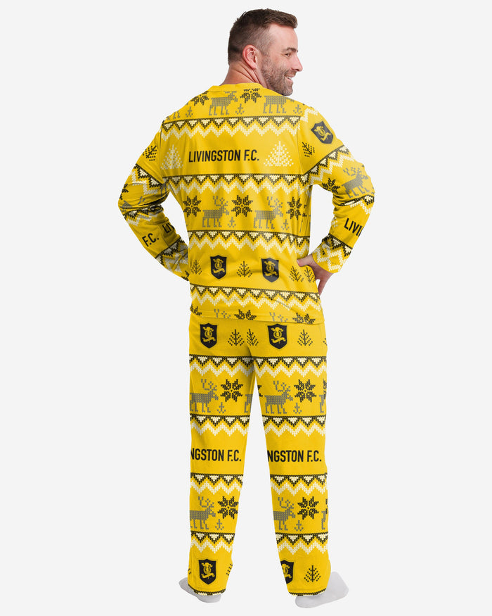 Livingston FC Mens Ugly Pattern Family Holiday Pyjamas FOCO - FOCO.com | UK & IRE