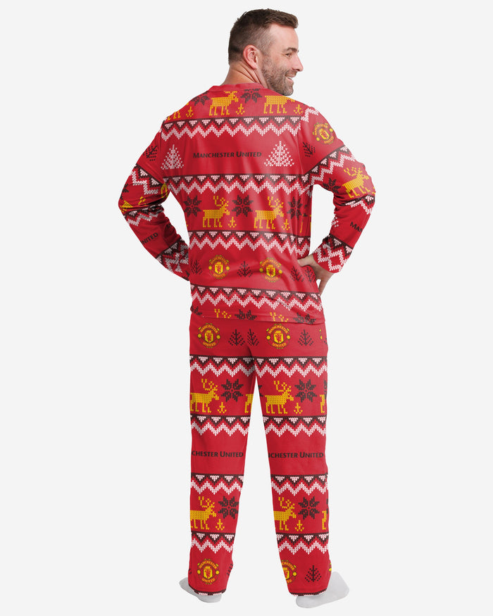 Manchester United FC Mens Ugly Pattern Family Holiday Pyjamas FOCO - FOCO.com | UK & IRE