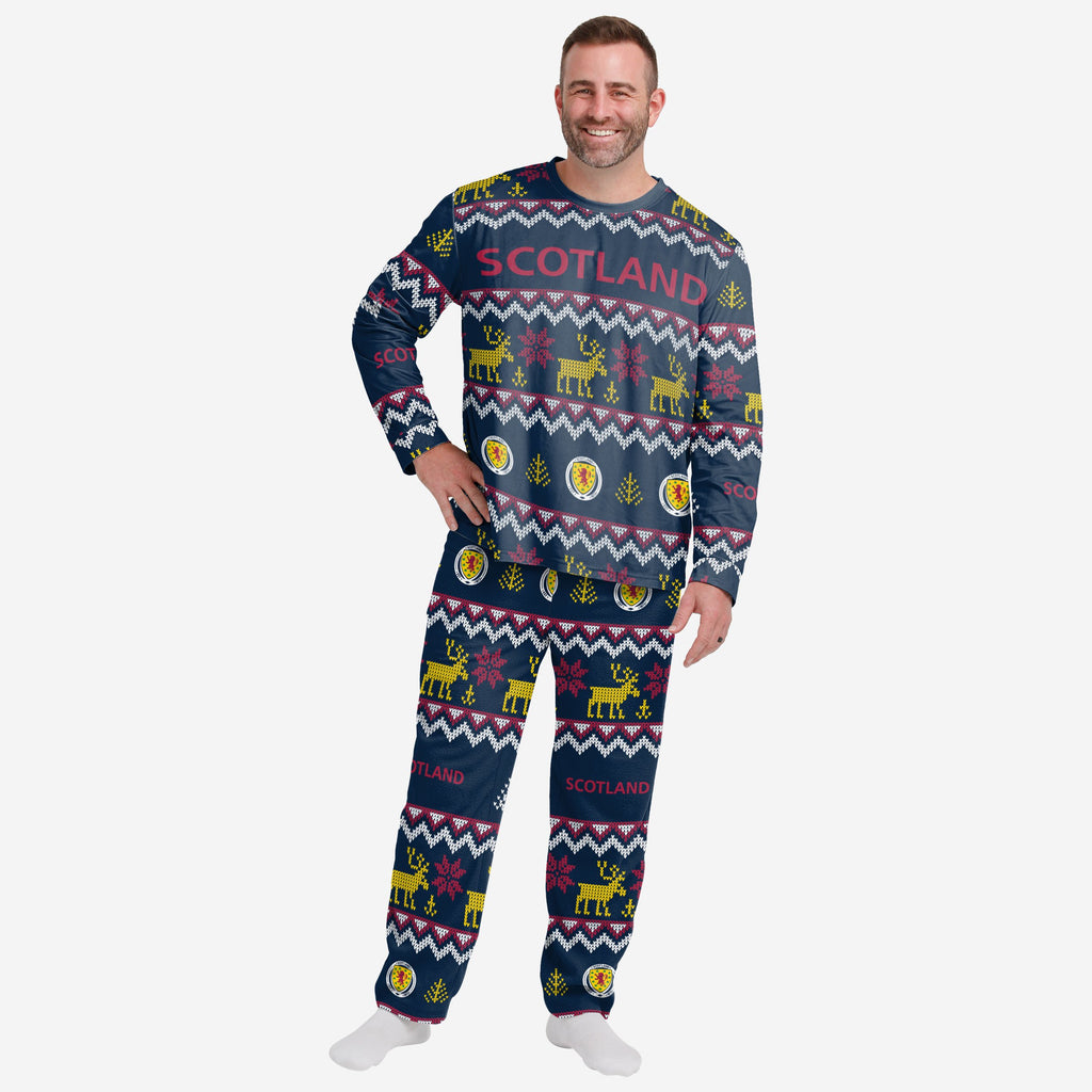 Scotland Mens Ugly Pattern Family Holiday Pyjamas FOCO S - FOCO.com | UK & IRE