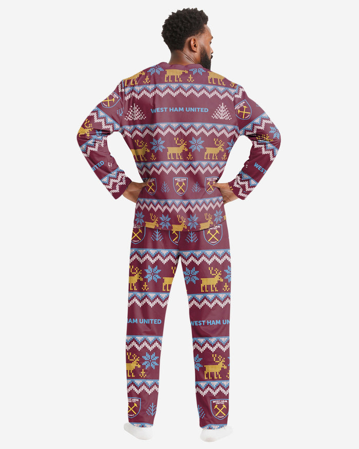 West Ham United FC Mens Ugly Pattern Family Holiday Pyjamas FOCO - FOCO.com | UK & IRE