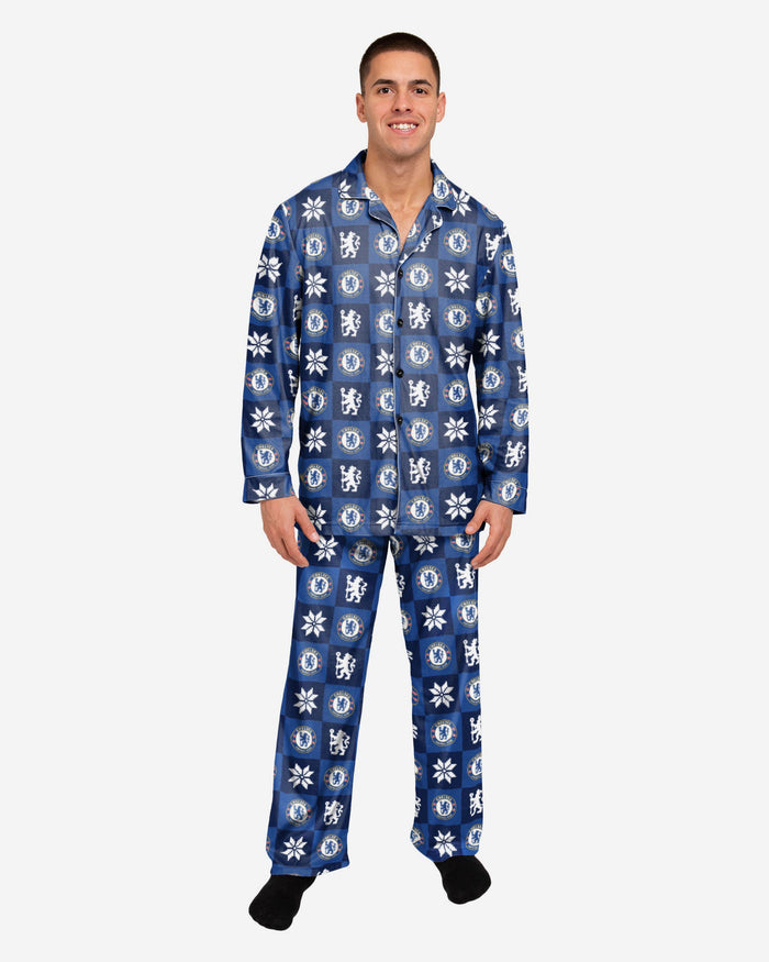 Chelsea FC Button Up Pyjamas FOCO S - FOCO.com | UK & IRE
