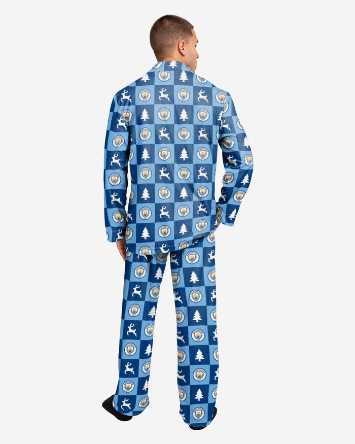 Manchester City FC Button Up Pyjamas FOCO - FOCO.com | UK & IRE