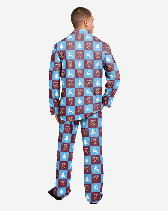 West Ham United FC Button Up Pyjamas FOCO - FOCO.com | UK & IRE