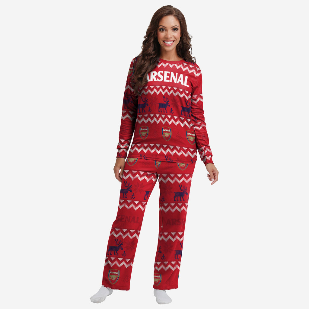 Arsenal FC Womens Ugly Pattern Family Holiday Pyjamas FOCO S - FOCO.com | UK & IRE