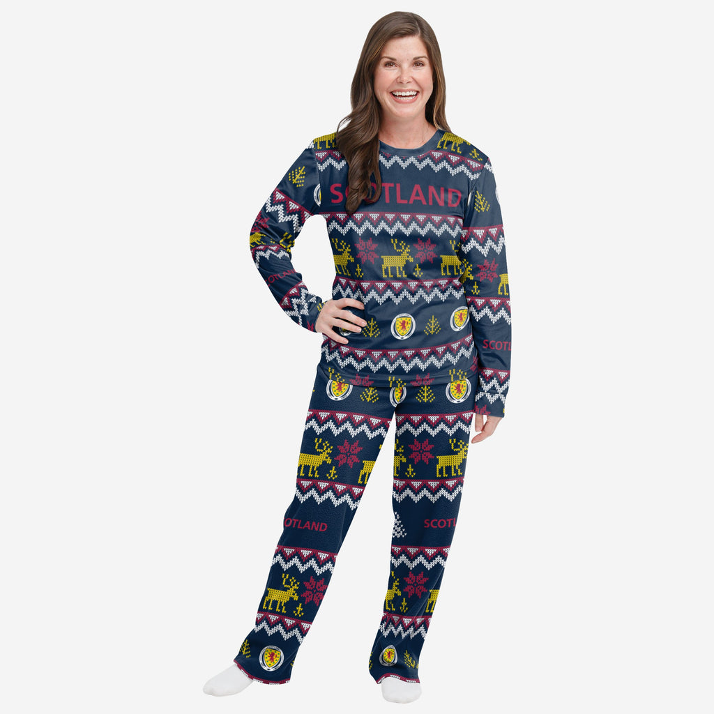 Scotland Womens Ugly Pattern Family Holiday Pyjamas FOCO - FOCO.com | UK & IRE