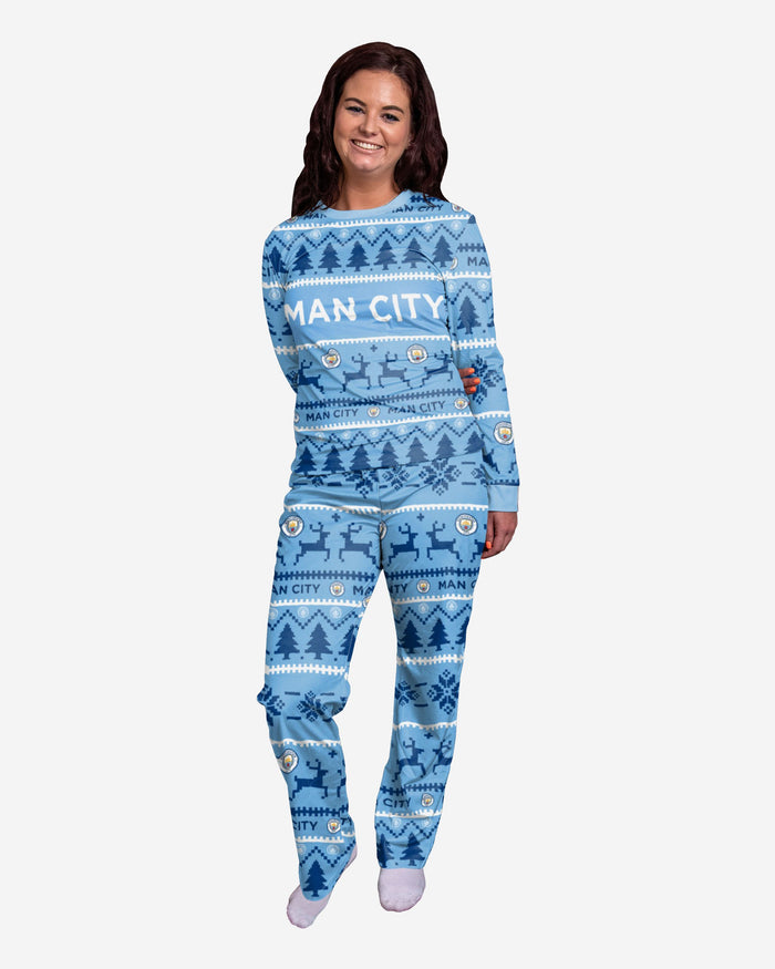 Manchester City FC Womens Family Holiday Pyjamas FOCO S - FOCO.com | UK & IRE