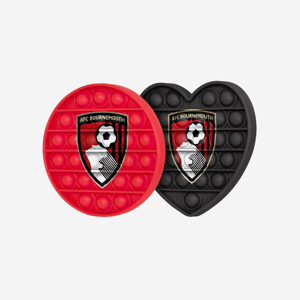 AFC Bournemouth 2 Pack Circle & Heart Push-Itz Fidget FOCO - FOCO.com | UK & IRE